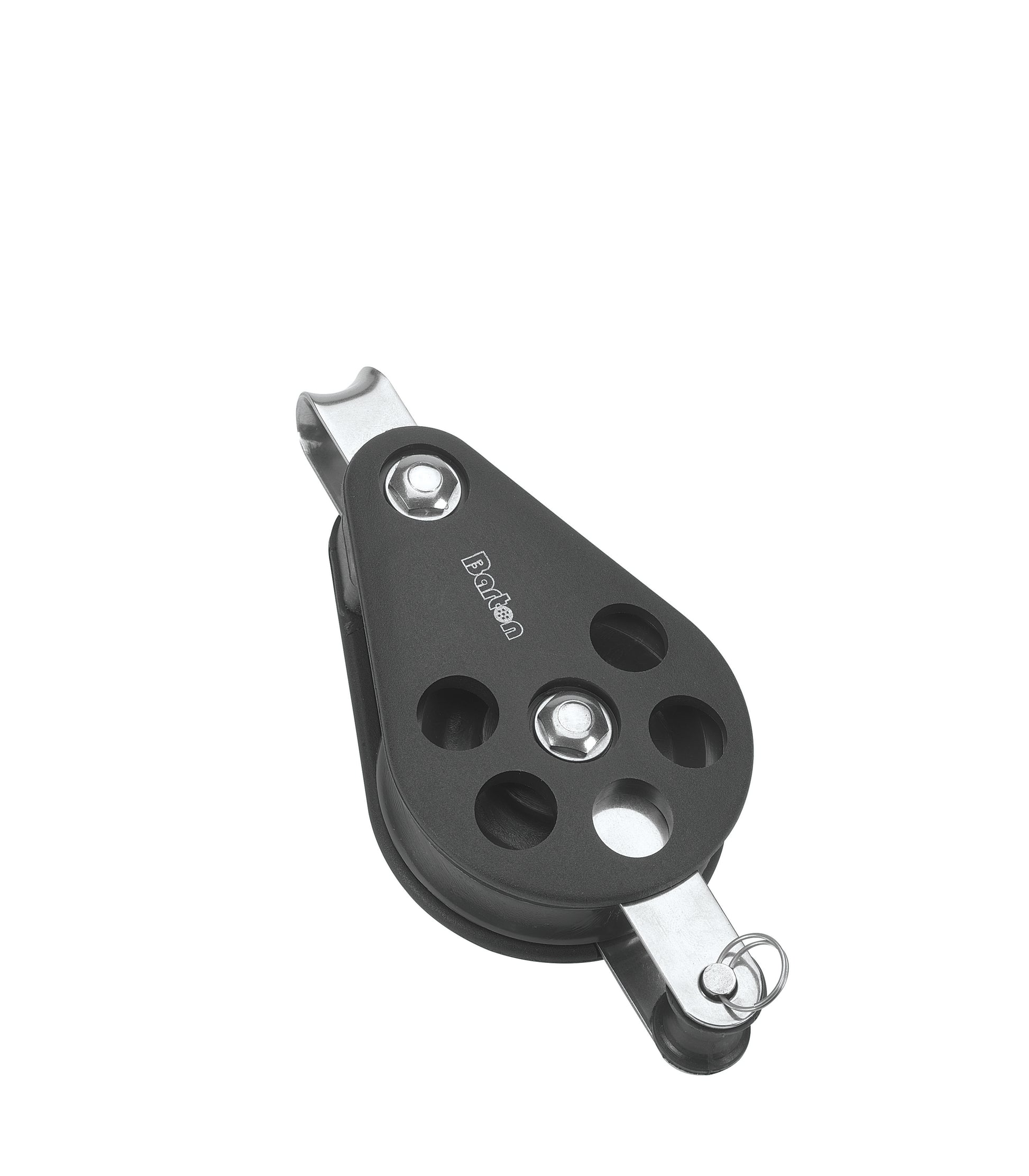 Barton Marine Size 7 70mm Ball Bearing Pulley Block Single Fixed Eye & Becket | SendIt Sailing