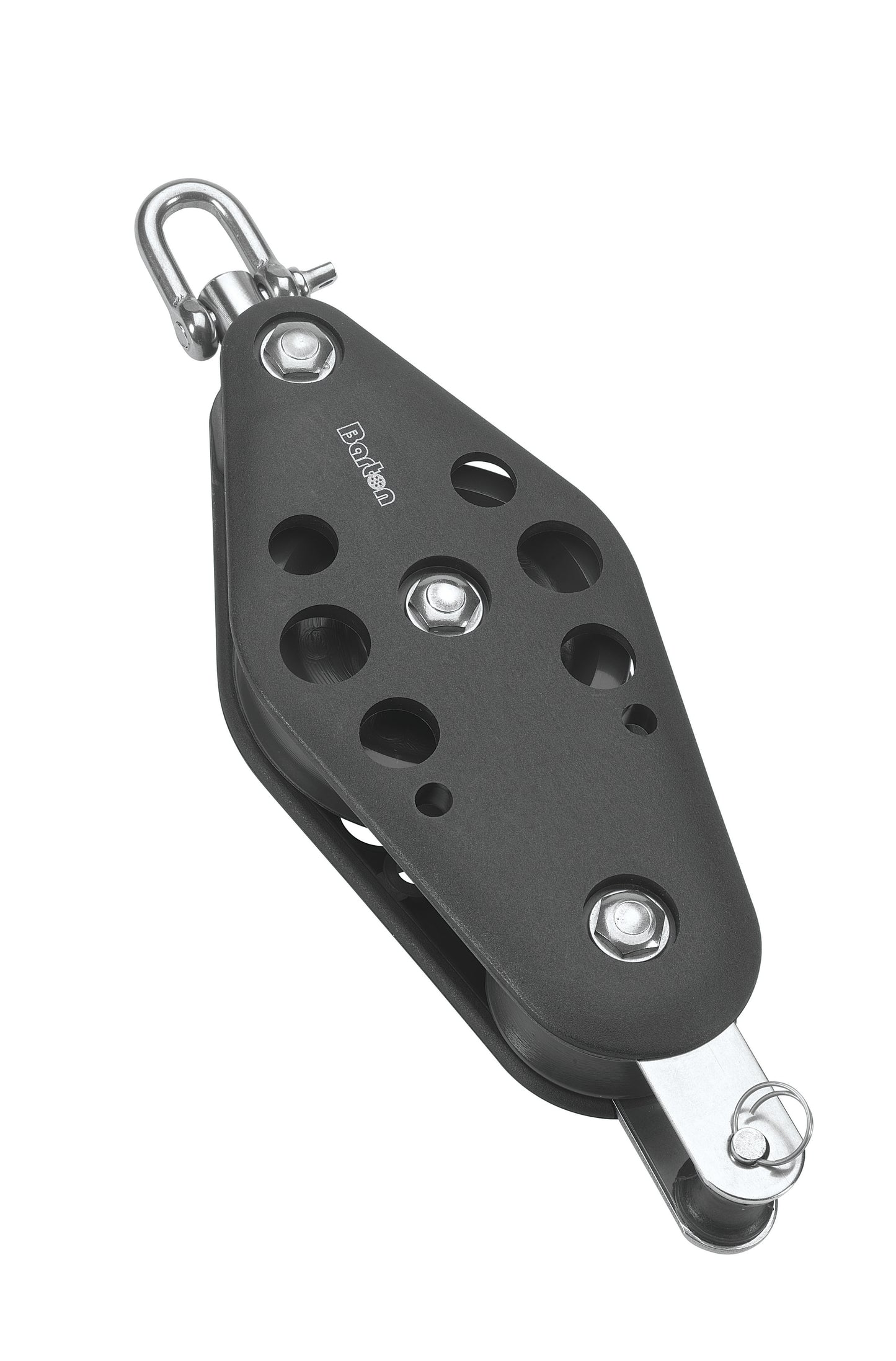 Barton Marine Size 7 44/72mm Fiddle Plain Bearing Pulley Block Swivel & Becket | SendIt Sailing