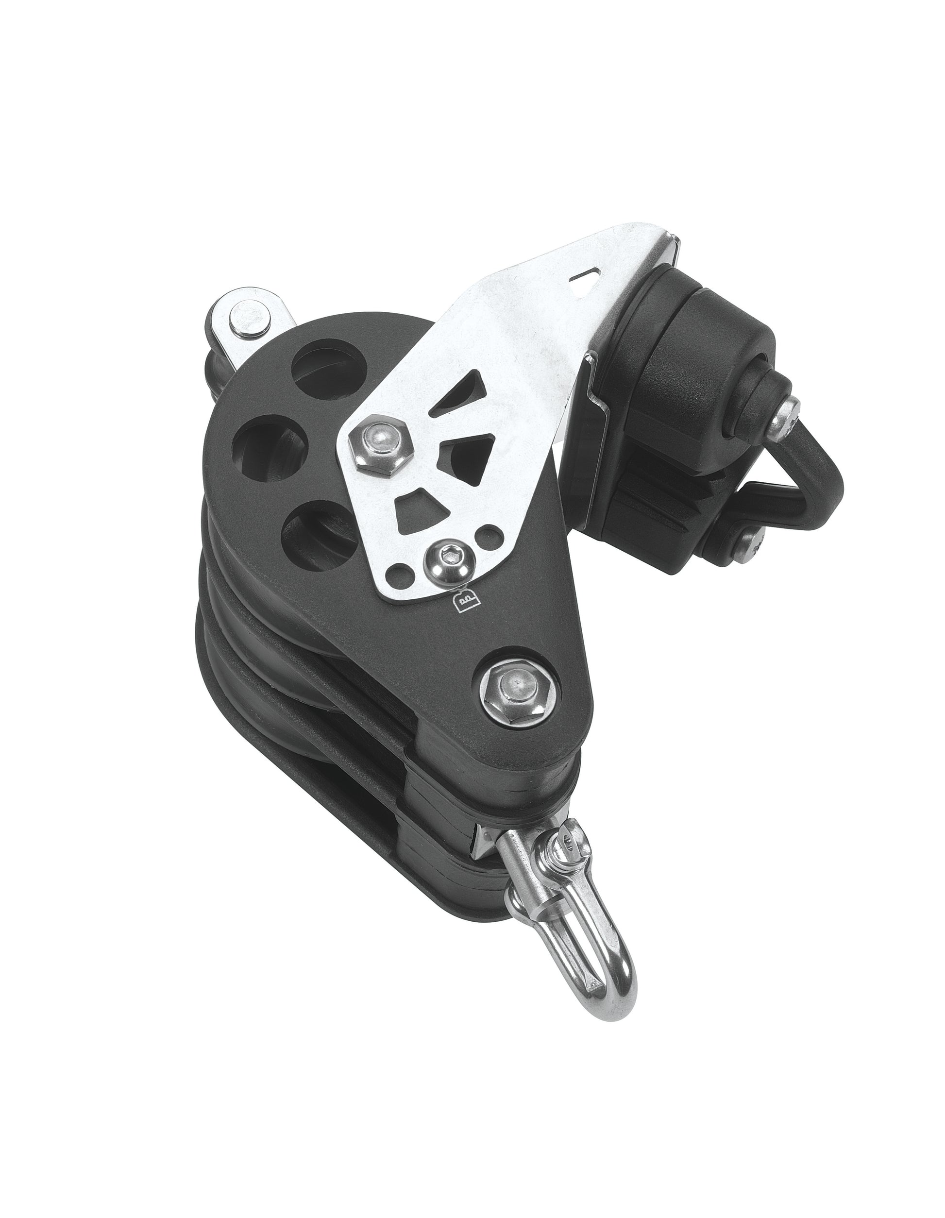 Barton Marine Size 7 70mm Ball Bearing Pulley Block Triple Swivel Becket & Cam | SendIt Sailing