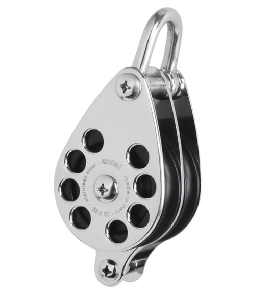 Antal S0604 Stainless Steel Double Block with Becket D65 | SendIt Sailing