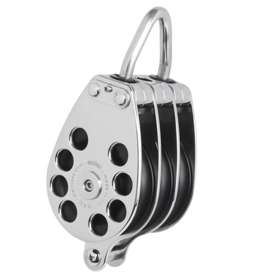 Antal S0706 Stainless Steel Triple Block with Becket D75 | SendIt Sailing