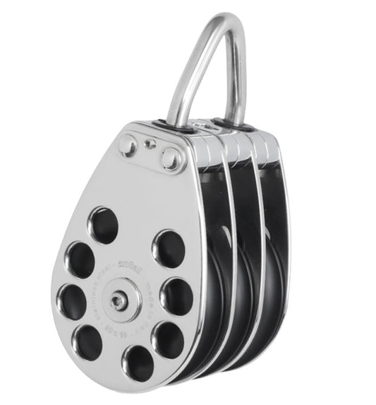 Antal S0905 Stainless Steel Triple Block with Becket D90 | SendIt Sailing