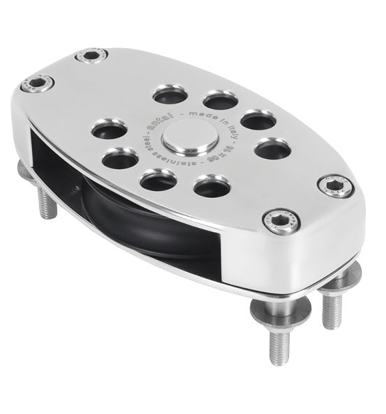 Antal S0931 Classic Stainless Steel Deck Block D90 | SendIt Sailing