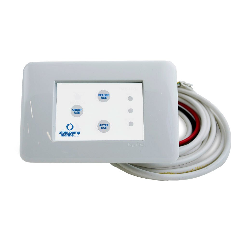 Albin Group Marine Digital Control Panel Silent Electric Toilet | SendIt Sailing