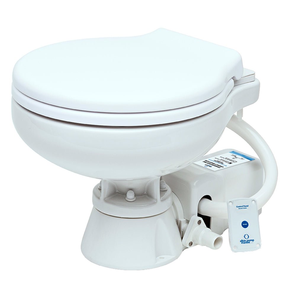 Albin Group Marine Toilet Standard Electric EVO Compact Low - 24V | SendIt Sailing