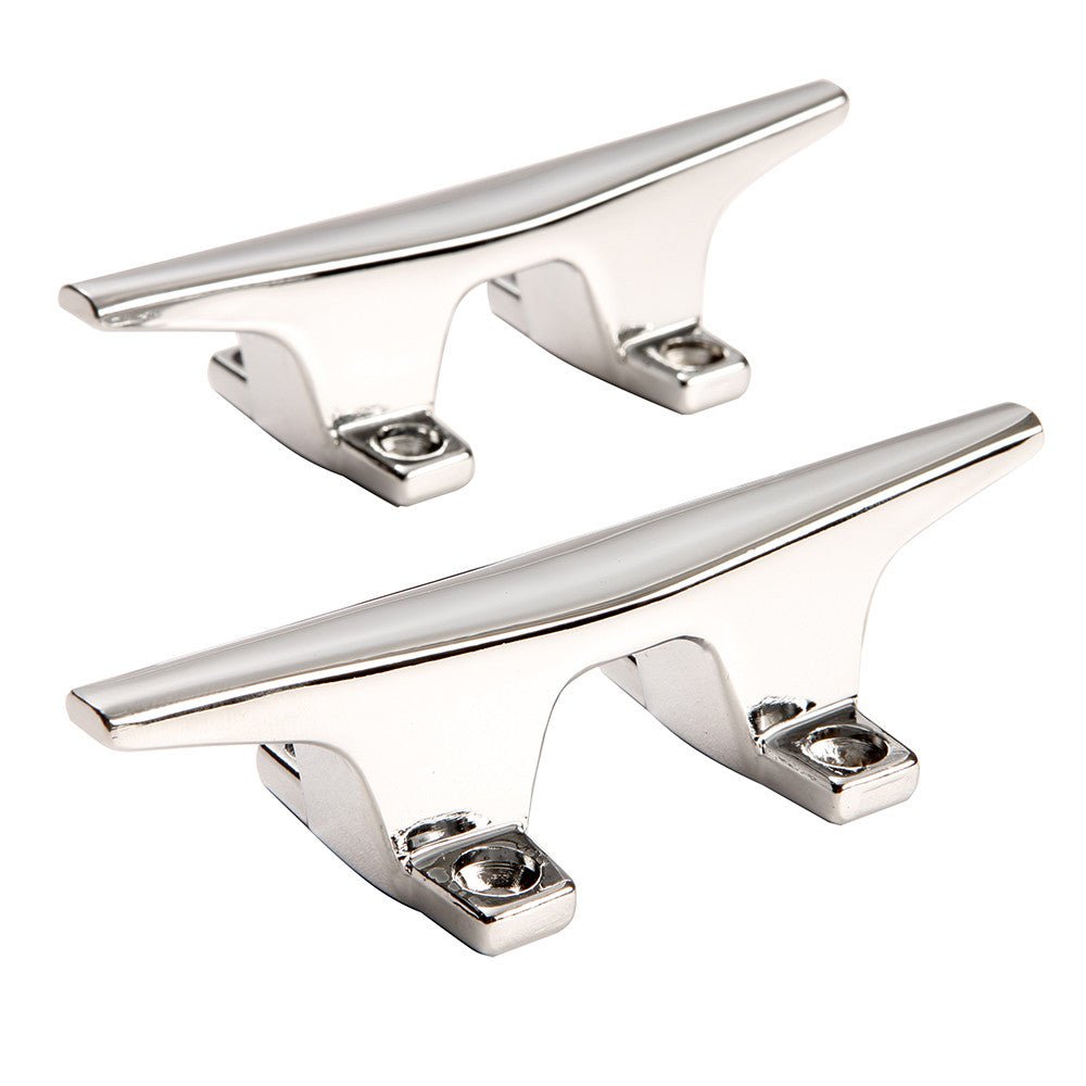 Attwood ZAMAK Chrome Plated Zinc Cleats - Pair - 4-1/2in | SendIt Sailing