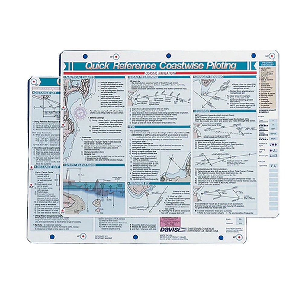 Davis Quick Reference Coastwise Piloting Card | SendIt Sailing