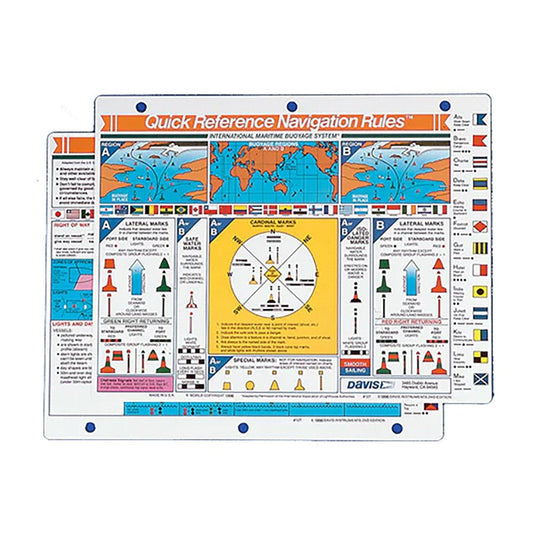 Davis Quick Reference International Navigation Rules Card | SendIt Sailing