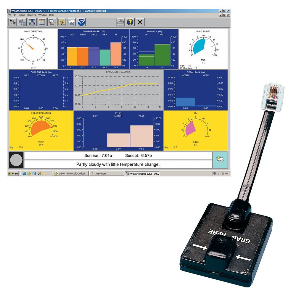 Davis WeatherLink Windows - Serial Port for Vantage Vue & Pro2 | SendIt Sailing