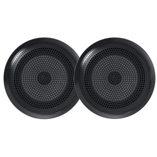 Fusion EL Series Full Range Shallow Mount Black Speakers - 6.5in with LED Lights | SendIt Sailing