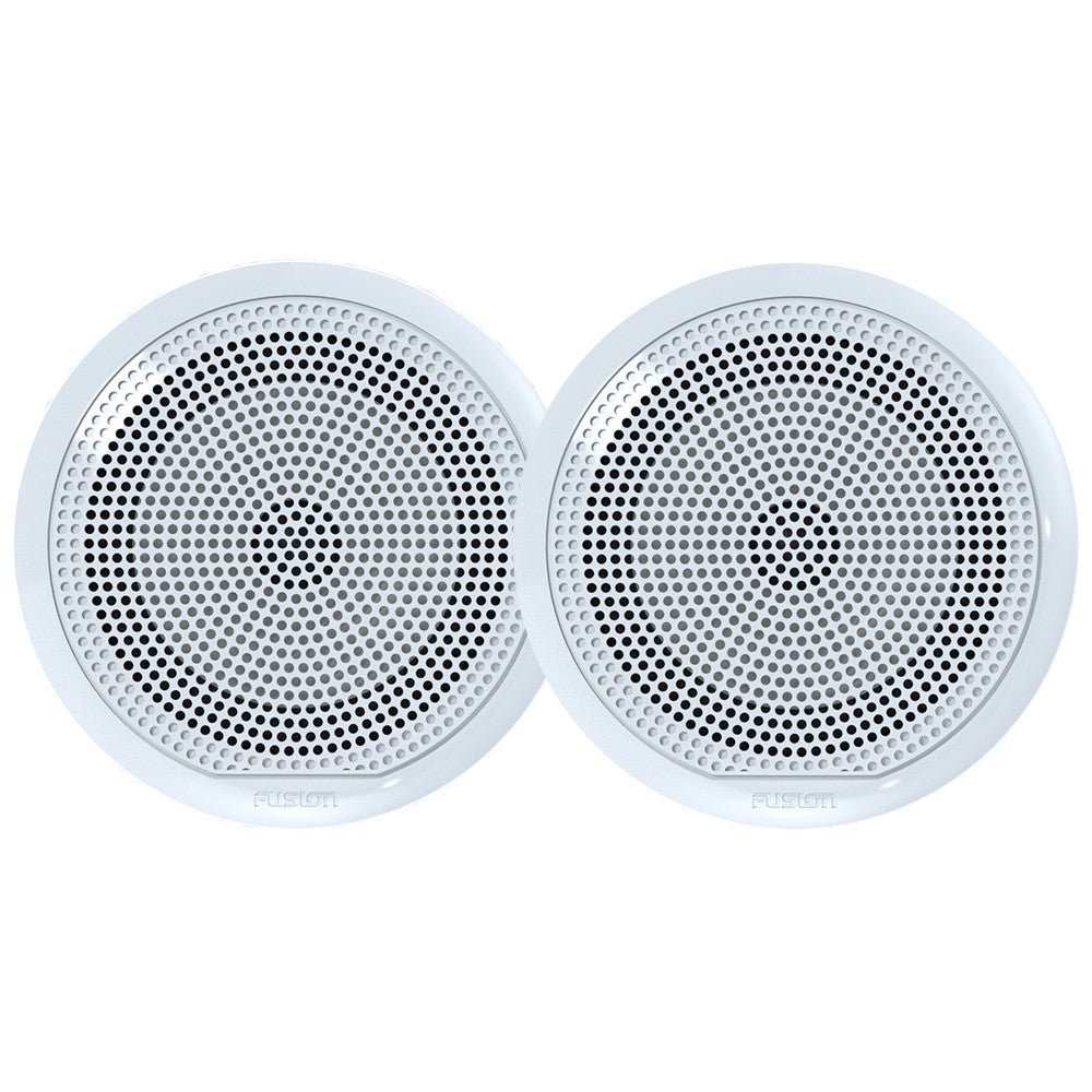 Fusion EL Series Full Range Shallow Mount White Speakers - 6.5" w/ LED Lights - SendIt Sailing