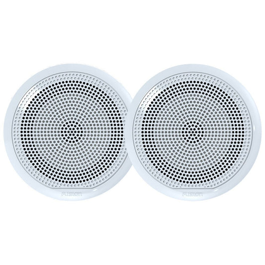 Fusion EL Series Full Range Shallow Mount White Speakers - 6.5in with LED Lights | SendIt Sailing