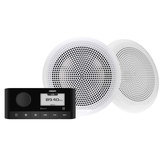Fusion MS-RA60 & 6.5in EL Sports Speaker Kit - White Speakers | SendIt Sailing