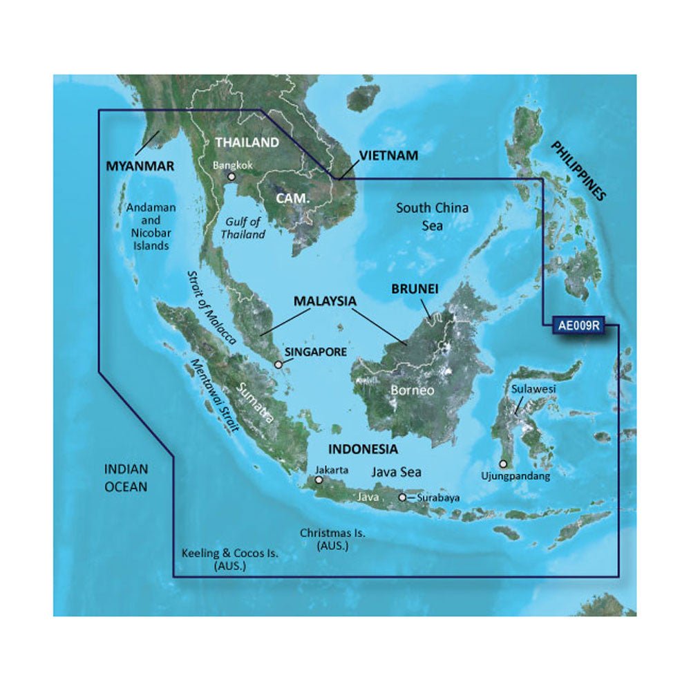Garmin BlueChart g3 HD - HXAE009R - Singapore / Malaysia / Indonesia | SendIt Sailing
