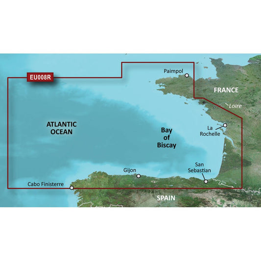 Garmin BlueChart g3 HD - HXEU008R - Bay of Biscay | SendIt Sailing