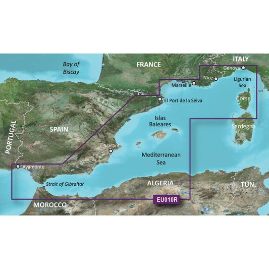Garmin BlueChart g3 HD - HXEU010R - Spain Mediterranean Coast | SendIt Sailing
