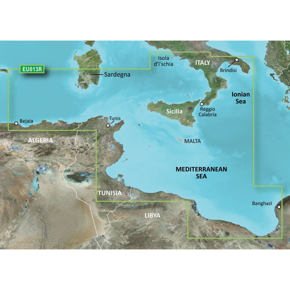 Garmin BlueChart g3 HD - HXEU013R - Italy Southwest & Tunisia | SendIt Sailing