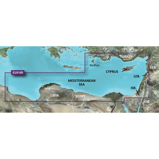 Garmin BlueChart g3 HD - HXEU016R - Mediterranean Southeast | SendIt Sailing