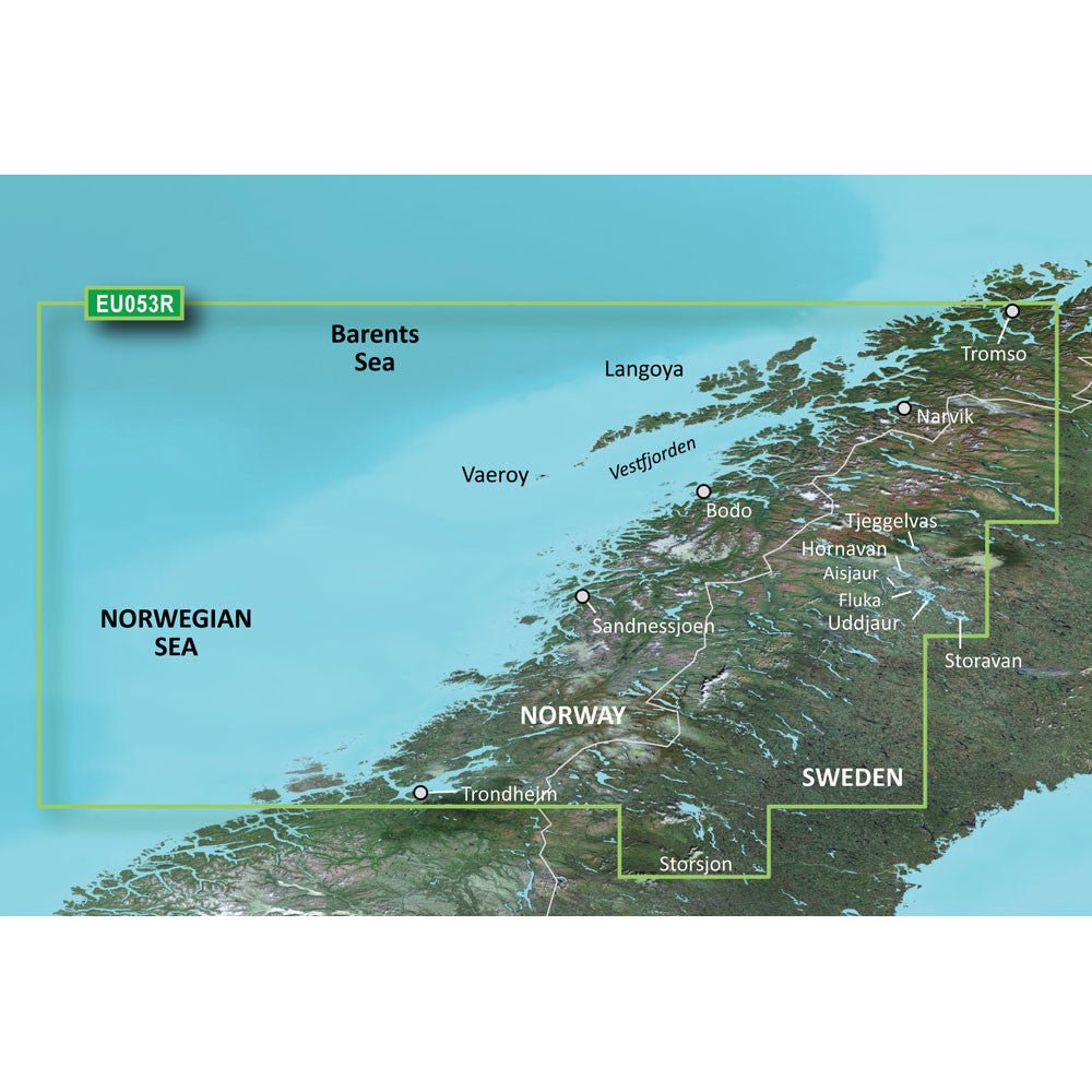 Garmin BlueChart g3 HD - HXEU053R - Trondheim - Tromso | SendIt Sailing