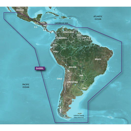 Garmin BlueChart g3 HD - HXSA600X - South America | SendIt Sailing