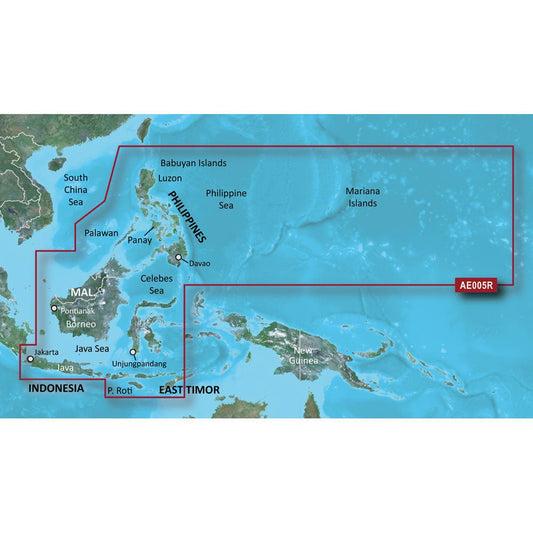 Garmin BlueChart g3 Vision; HD - VAE005R - Philippines - Java Mariana Is | SendIt Sailing