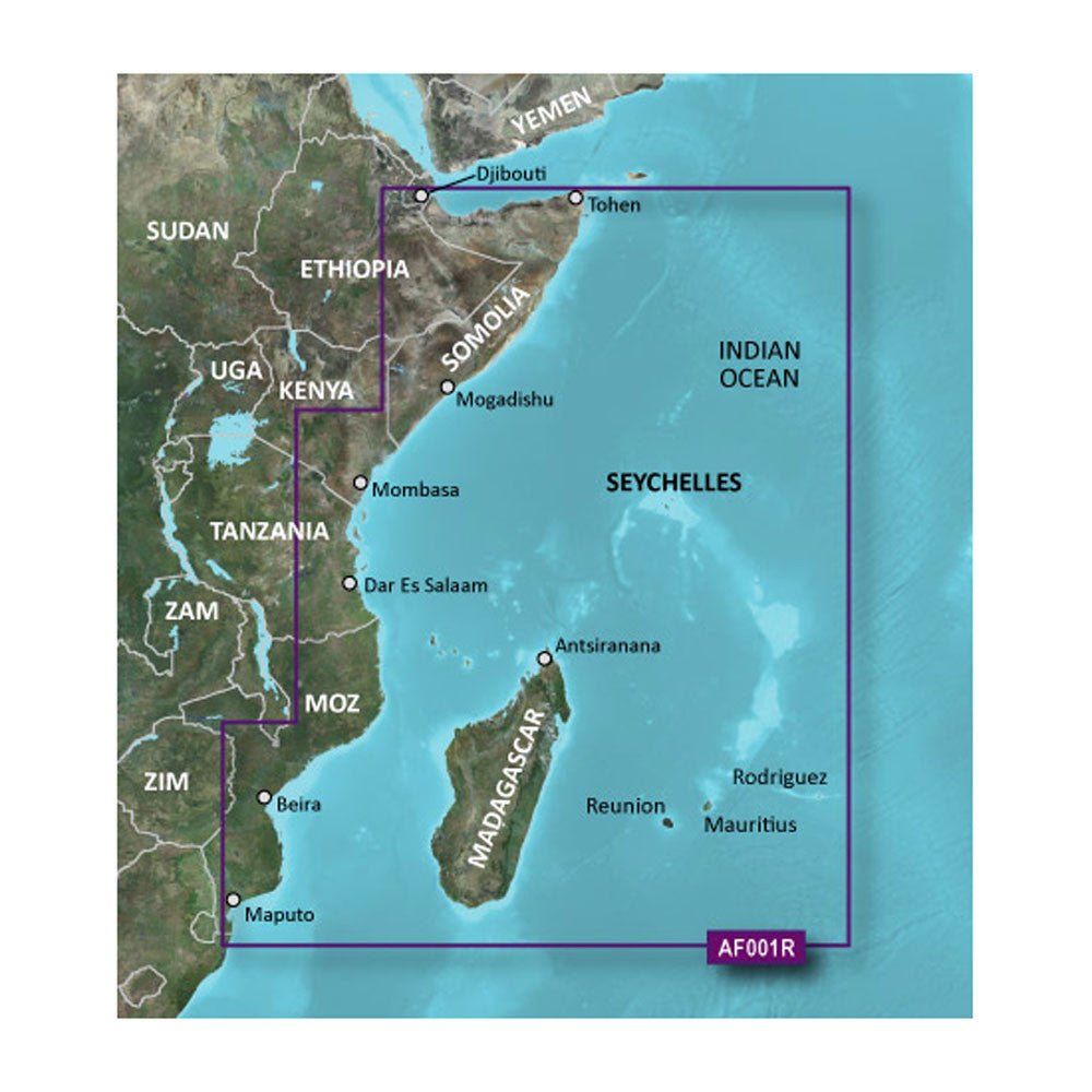 Garmin BlueChart g3 Vision HD - VAF001R - Eastern Africa | SendIt Sailing