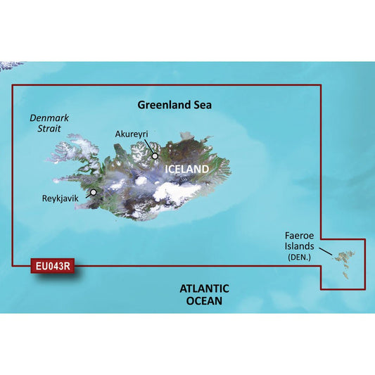Garmin BlueChart g3 Vision HD - VEU043R - Iceland &Faeroe Islands | SendIt Sailing