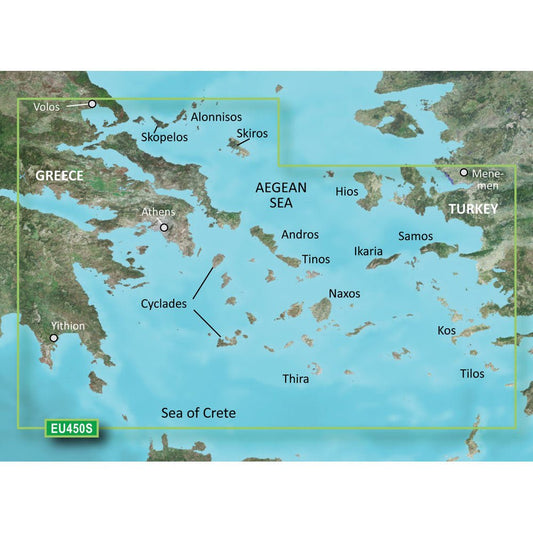 Garmin BlueChart g3 Vision HD - VEU450S - Athens & Cyclades | SendIt Sailing