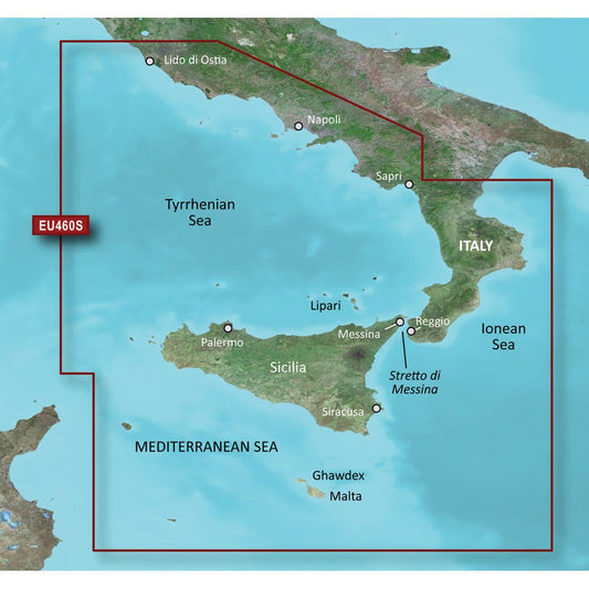 Garmin BlueChart g3 Vision HD - VEU460S - Sicily to Lido di Ostia | SendIt Sailing