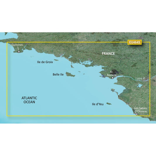 Garmin BlueChart g3 Vision HD - VEU464S - Penmarch to Les Sables dOlonne | SendIt Sailing
