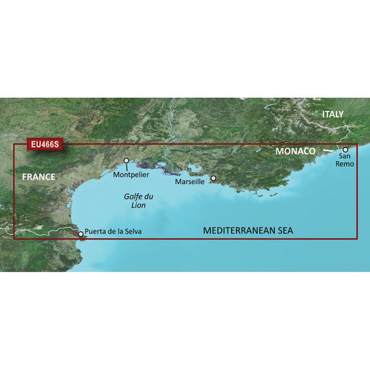 Garmin BlueChart g3 Vision HD - VEU466S - Golfe Du Lion to San Remo | SendIt Sailing