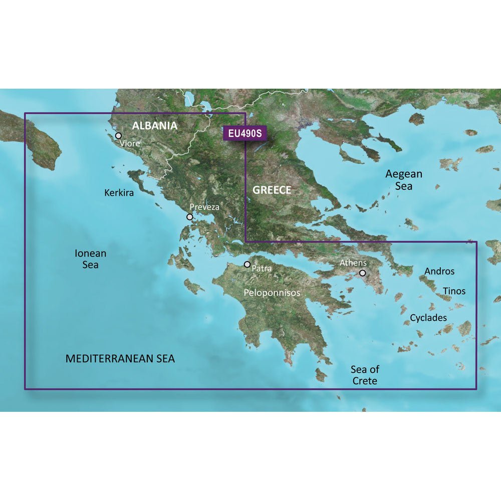 Garmin BlueChart g3 Vision HD - VEU490S - Greece West Coast & Athens | SendIt Sailing