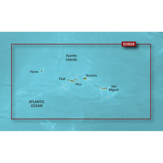Garmin BlueChart g3 Vision HD - VEU502S - Azores Islands | SendIt Sailing