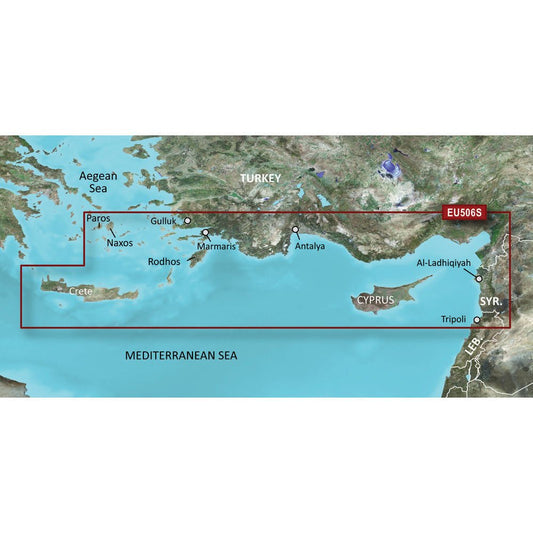 Garmin BlueChart g3 Vision HD - VEU506S - Crete To Cyprus | SendIt Sailing