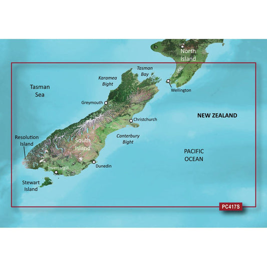 Garmin BlueChart g3 Vision HD - VPC417S - New Zealand South | SendIt Sailing