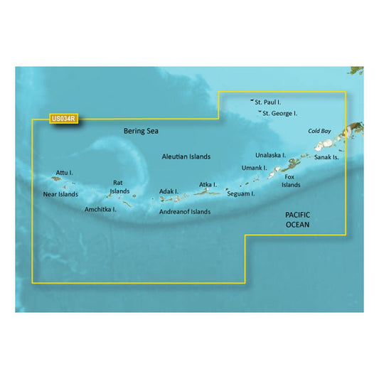 Garmin BlueChart g3 Vision HD - VUS034R - Aleutian Islands | SendIt Sailing