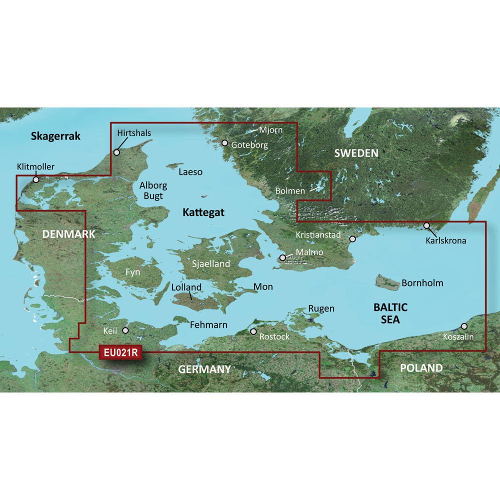 Garmin BlueChart; g3 Vision&HD - VEU021R - Denmark East &Sweden Southeast | SendIt Sailing