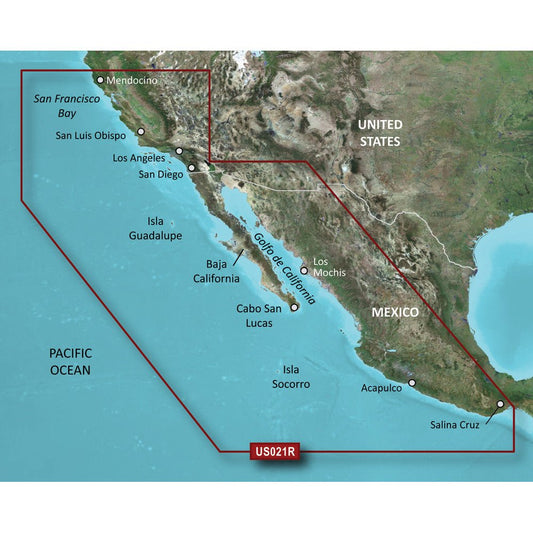 Garmin BlueChart g3 Vision HD - VUS021R - California-Mexico | SendIt Sailing