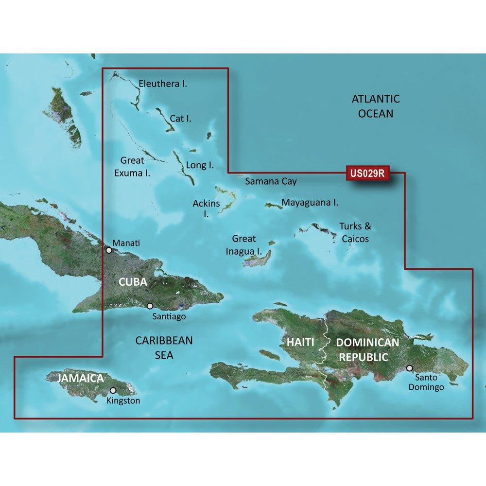 Garmin BlueChart g3 Vision HD - VUS029R - Southern Bahamas | SendIt Sailing