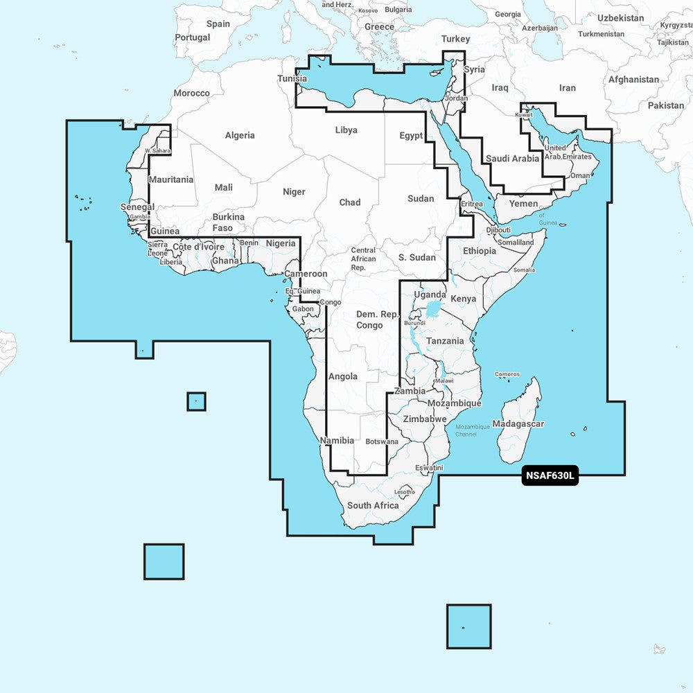 Garmin Navionics+ NSAF630L - Africa & Middle East | SendIt Sailing