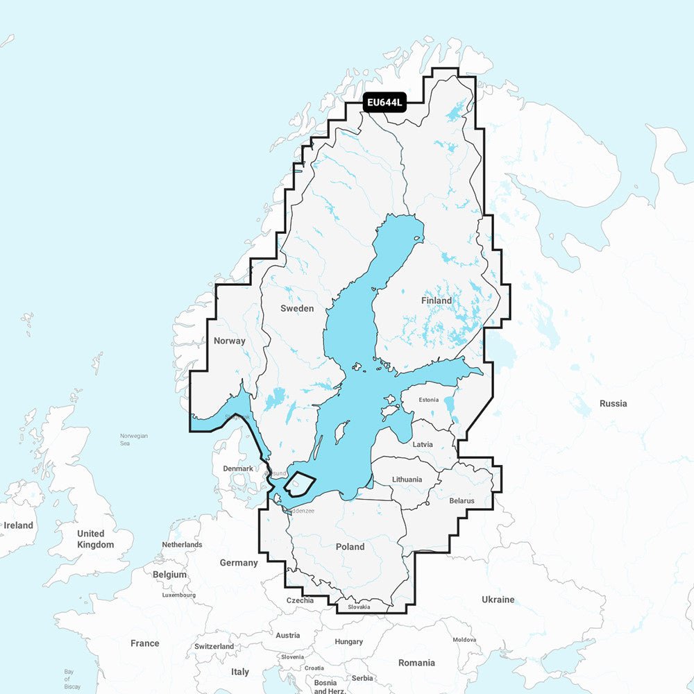 Garmin Navionics+ NSEU644L - Baltic Sea - Marine Chart | SendIt Sailing