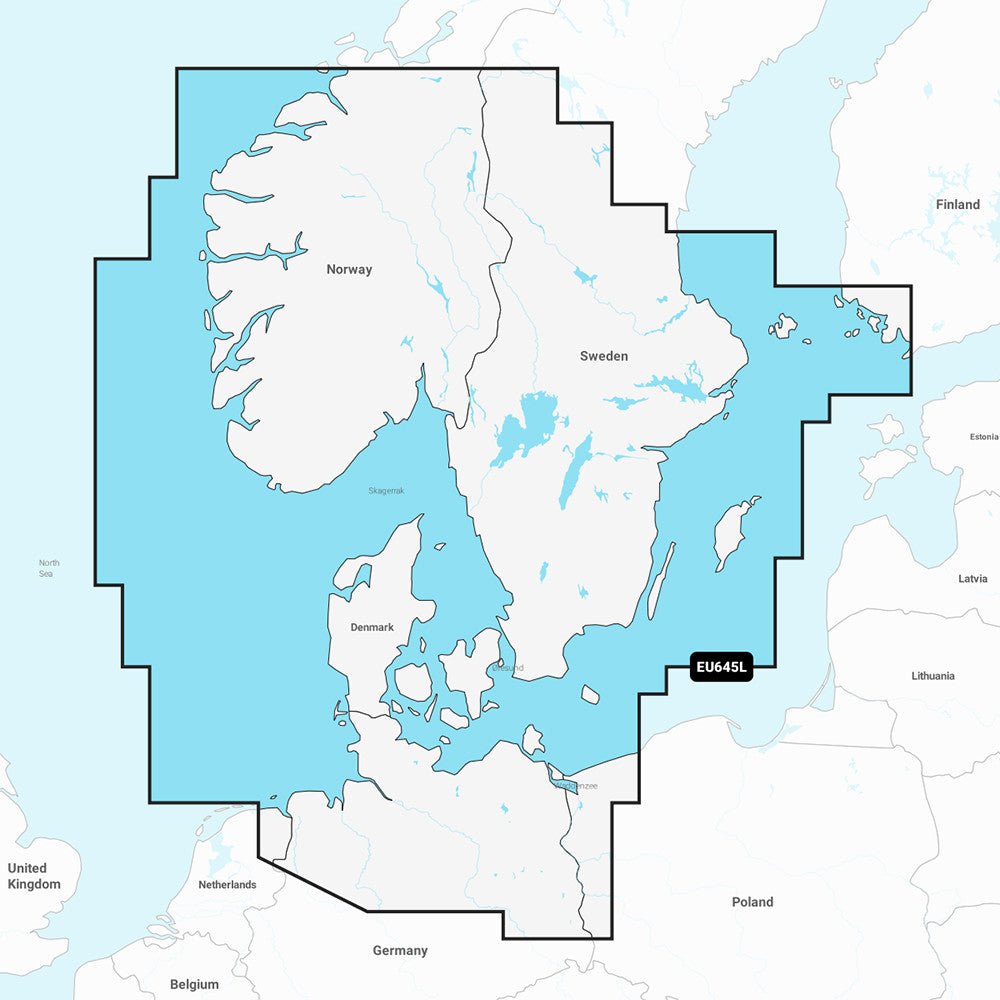 Garmin Navionics+ NSEU645L - Skagerrak & Kattegat | SendIt Sailing