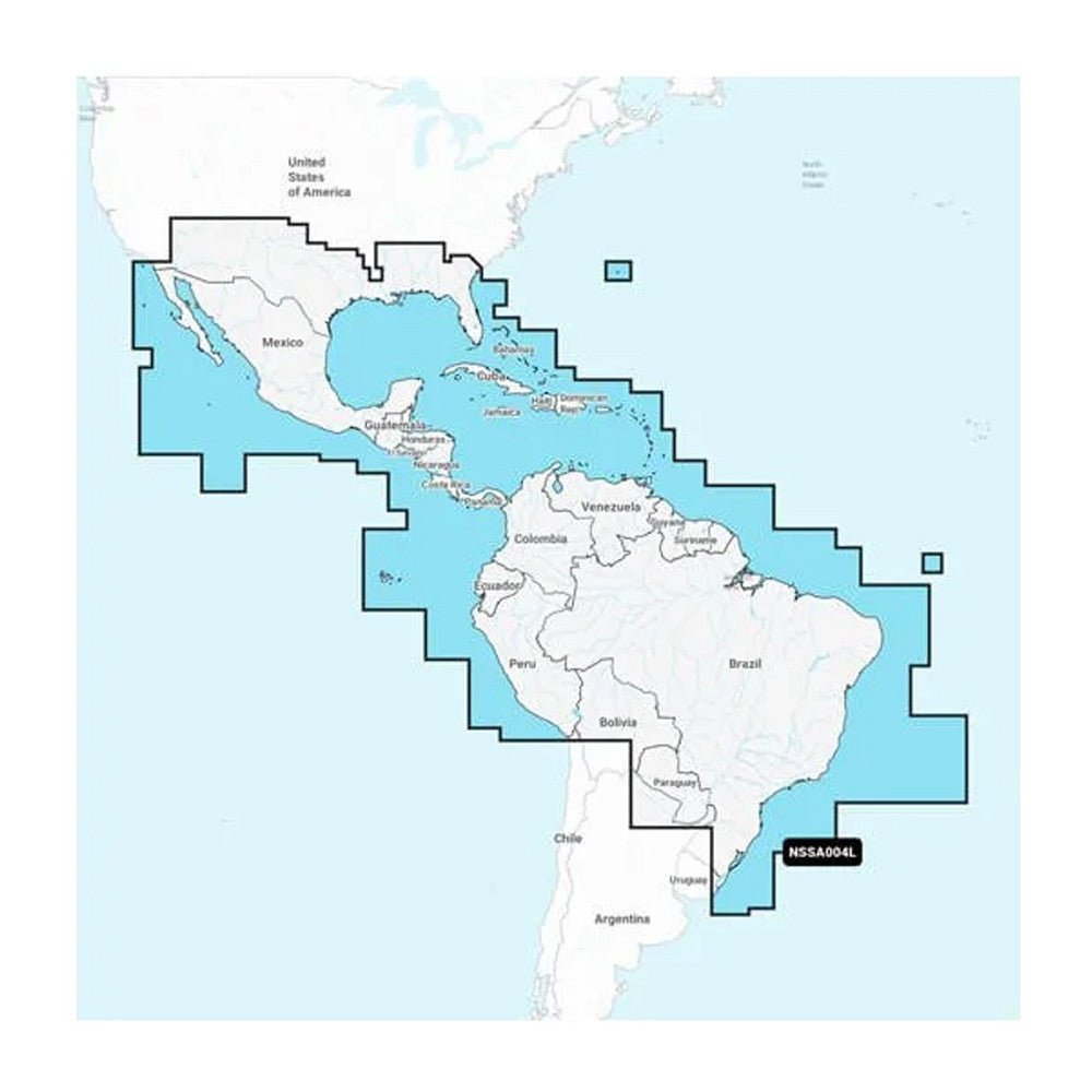 Garmin Navionics+ NSSA004L - Mexico, the Caribbean to Brazil | SendIt Sailing