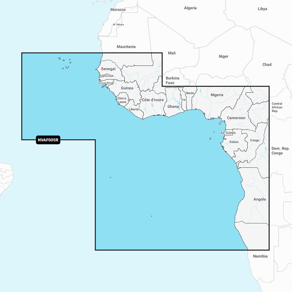 Garmin Navionics Vision+ NVAF005R - Africa, West - Marine Chart | SendIt Sailing