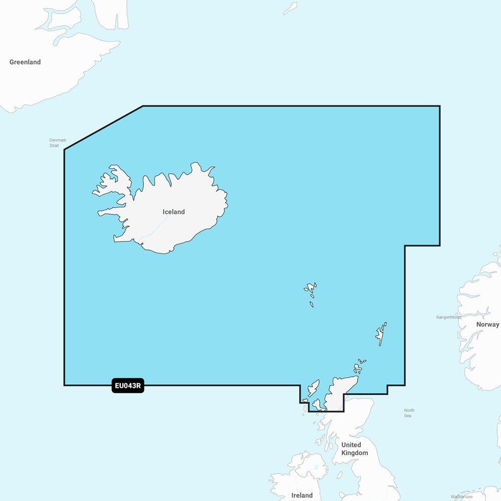 Garmin Navionics Vision+ NVEU043R - Iceland to Orkney | SendIt Sailing