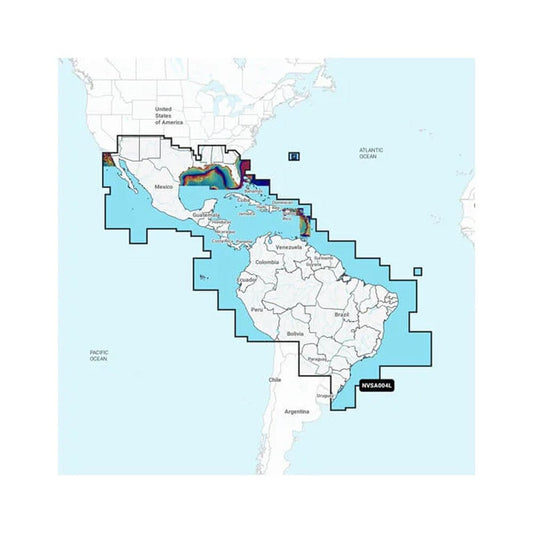 Garmin Navionics Vision+ NVSA004L -Mex, the Caribbean to Brazil | SendIt Sailing