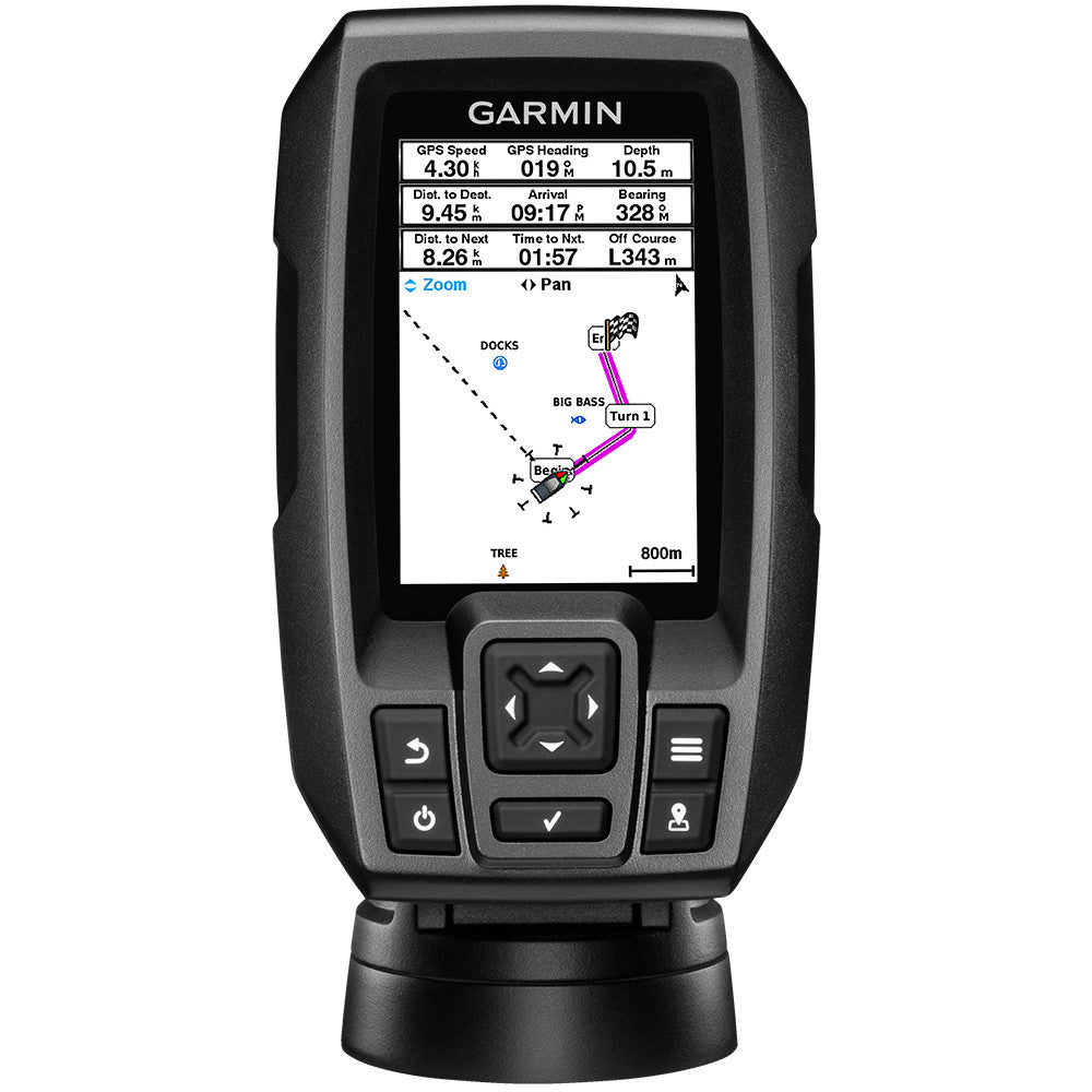 GARMIN STRIKER 4 FISHFINDER WORLDWIDE VERSION with 77/200KHZ - 4-PIN TRANSDUCER with | SendIt Sailing