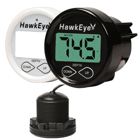 Hawkeye Depthtrax In-Dash Digital Depth & Temp Gauge - Thru-Hull | SendIt Sailing