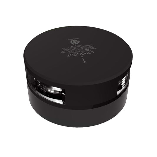 Lopolight 3nm Masthead Light Horizontal Mount White Black | SendIt Sailing