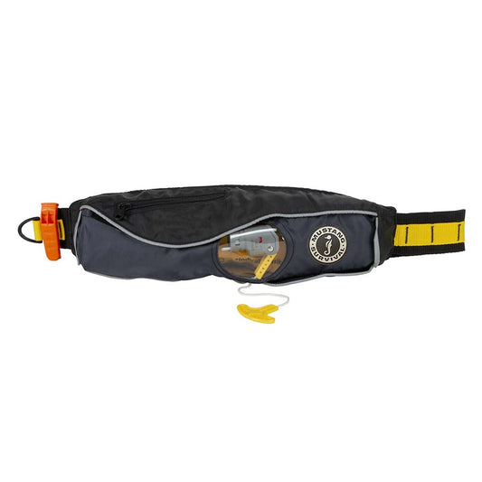Mustang Fluid 2.0 Inflatable Belt Pack - Black/Grey - Manual | SendIt Sailing